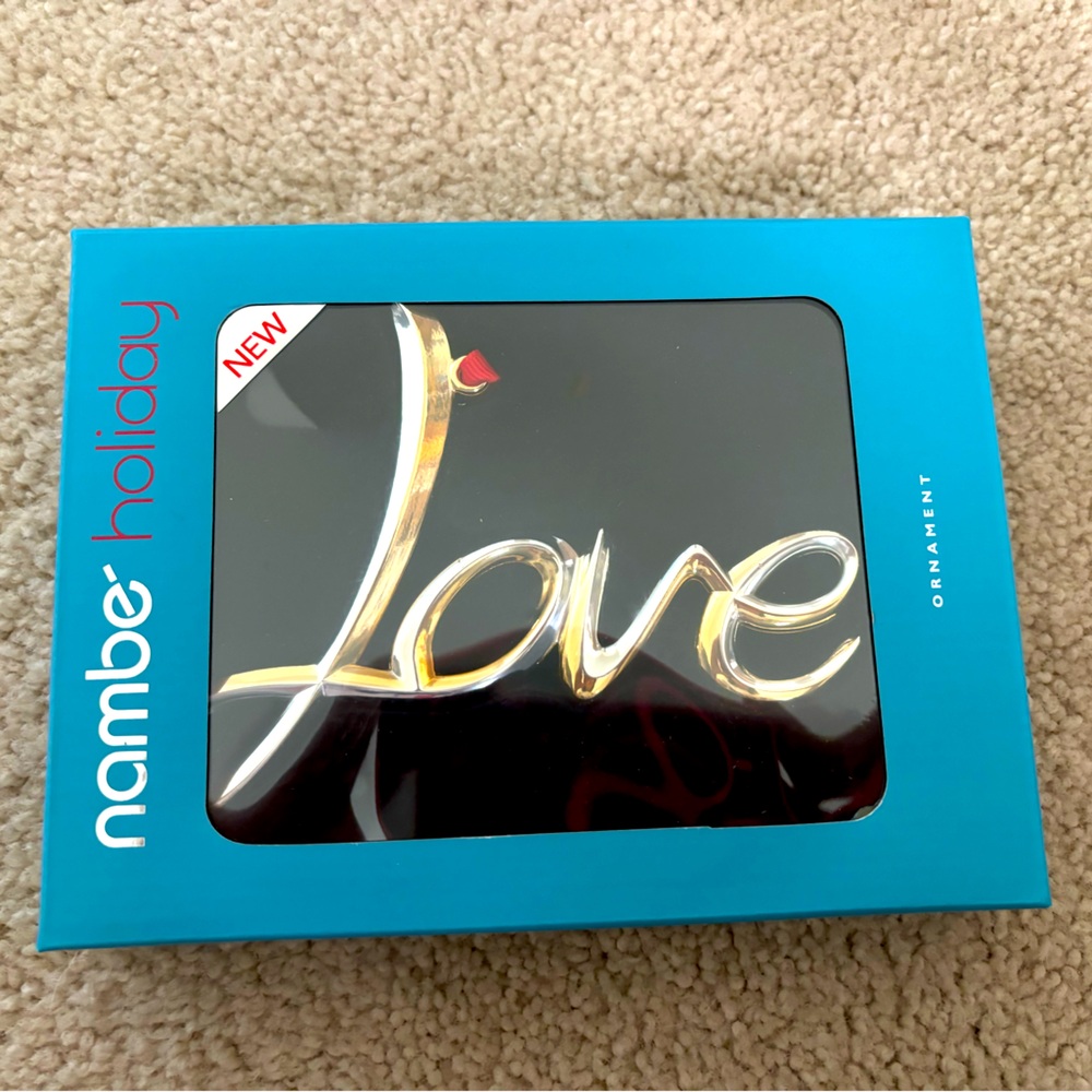 Nambe Christmas Ornament- Love